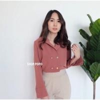 ราคา เสื้อเชิ้ต สีชมพูบานเย็น (1679053025)