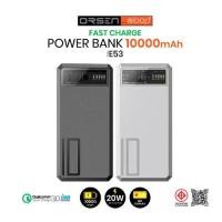 ราคา Eloop E53 แบตสำรอง 10000mAh QC 3.0 | PD 20W Power Bank ชาร์จเร็ว Fast Quick Charge ของแท้ Orsen Power Bank (18695362083)