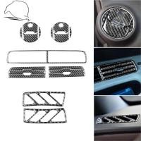 ราคา สําหรับ Chevrolet Camaro 2010 2011 ZL1 คาร์บอนไฟเบอร์อุปกรณ์เสริมภายในรถเครื่องปรับอากาศ Vent Outlet Trim ฝาครอบสติกเกอร์ชุด (52105314572)