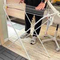 ราคา IKEA อิเกีย ราวตากผ้า ในร่ม กลางแจ้ง ขาว JÄLL แยลล์ (24708381312)