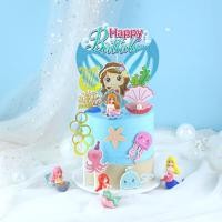 ราคา ป้ายปักกระดาษชุดหางนางเงือก+ทะเล 11 ชิ้น (15281496699)