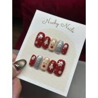 ราคา เล็บลายคริสต์มาสกวาง น่ารักมากกกก ฟรีกาวตะไบ พร้อมส่ง (54602663092)