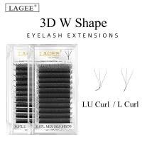 ราคา LAGEE L LU Curl 3D W รูปร่างขนตาดอก Bloom Premade พัดลม Lashes แต่งหน้า 0.07 Volume Bundle (40063099549)