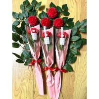 ราคา ดอกกุหลาบ ริบบิ้น ขายเป็นช่อ ช่อละ 1 ดอก มี 3 สี (27024783455)