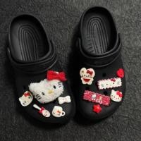 ราคา รูรองเท้า Hello Kitty ตุ๊กตาหัวเข็มขัดที่ถอดออกได้ เหมาะสำหรับ Crocs (50005088313)