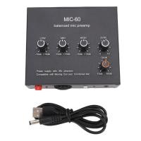 ราคา Spcrth ไมโครโฟน Preamp 3.5 มม.6.5 มม. XLR อินพุตเอาต์พุต 60db คอนเดนเซอร์และแบบไดนามิก Mic Preamplifier พร้อม 48V Pant (49456605961)