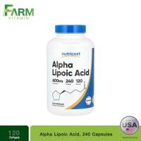 ราคา Nutricost, Alpha Lipoic Acid, 240 Capsules, (300 mg per Capsule) (56452122147)