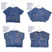 ราคา สินค้าใหม่ เสื้อพื้นเมือง ผ้าฝ้ายหนังไก่ ฝ้ายชินมัย ย้อมม่อฮ่อมฟอกสโตน ปักเดินเส้น (29868001190)