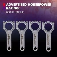 ราคา 4PCS Connecting Rod Rods for Mitsubishi 4G63 Eclipse Lancer EVO 4 - 9 Late ARP2000 Balanced for Evo (44852532671)