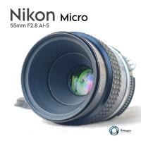 ราคา เลนส์มือหมุน ยี่ห้อ Nikon Nikkor Ais Micro 55mm F2.8 มาโคร Mount Nikon F Ai-s (27662904696)