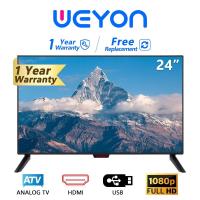 ราคา WEYON LED TV ขนาด 24 นิ้ว Full HD ทีวีจอแบน โทรทัศน์ TV (23408171643)