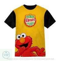 ราคา เสื้อยืดเด็ก 3D | เสื้อเชิ้ตพิมพ์ลาย - เสื้อยืดเด็ก 3D Elmo (Elmo-Yellow-Background) สําหรับเด็กอายุ 1-12 ปี (50956445218)