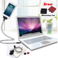 ราคา สายเคเบิลข้อมูลโลหะแบบยืดหยุ่นของ HP และแท่นชาร์จ Standup Docking สําหรับ Android และ Iphone (46807697865)