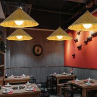 ราคา โคมไฟระย้าหมวกฟาง/ร้านอาหารสร้างสรรค์ไม้ไผ่สานโคมไฟย้อนยุคโคมไฟ (28019585750)