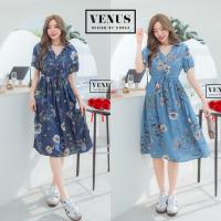 ราคา Jeans Floral Short Sleeve Dress Shirt (26504353687)