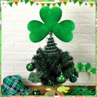 ราคา Green St Patricks Day Shamrock Tree Topper ฐานโลหะเกลียว Lucky เครื่องประดับสําหรับ St Patricks Day Holiday Party (56607495781)