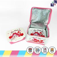 ราคา กระเป๋ากล่องอาหาร ลายการ์ตูนลิขสิทธิ์ My Melody กล่องใส่อาหาร2กล่อง พร้อมกระเป๋าเก็บอุณหภูมิ (43312248471)