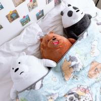 ราคา ลดหนักมากWe Bare Bears หมอนผ้าห่ม ตุ๊กตาผ้าห่ม วีแบร์ๆ (4531766270)