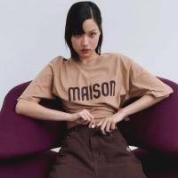 ราคา maison KEEPS The Oversized Ink Logo Tee|Unisex เสื้อยืดทรง oversized Brown อก 44‘ (26786161902)