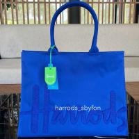 ราคา Harrods * พร้อมส่ง * กระเป๋าผ้า Size L รุ่นใหม่2024 ของแท้ 100% จากอังกฤษ (24563864984)