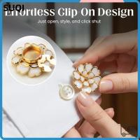ราคา SUQI ฝาครอบปุ่ม 1 ชิ้น, อุปกรณ์เสริมเสื้อผ้าเข็มกลัดหัวเข็มขัด Rhinestones ดอกไม้ Cufflink, โปร่งใส DIY หยดเคลือบ Cufflinks (50156950951)