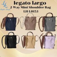 ราคา Legato Largo LH-L0153 Shoulder Relief 2WAY Vertical Mini Bag Water Repellent Lightweight Nylon Pouch (48606333582)