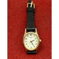 ราคา SEIKO Quartz ตัวเรือนทองชุบ นาฬิกาผู้หญิง มือสองของแท้ (43814472435)