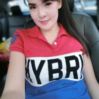 ราคา HYBIRD เสื้อคอปกผ้านิ้ตติ้งเนื้อบางเบา ปกเสื้อแต่งสีสลับโทนสวยเด่น งานสวยคมชัด แขนเสื้อสีกรมติดตัดกับสีของเสื้อเกร๋ (2247882554)