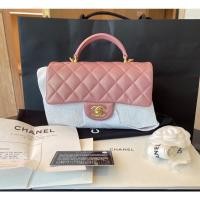 ราคา [CO211201538] Chanel / Flap Bag Top Handle Lambskin GHW (15720517457)