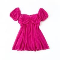 ราคา UNGU Ariane Sweetheart Ruffle Top พัฟแขน Fuchsia เสื้อยืดแขนสั้น Rempel Tulle/กระเบื้อง Y2K สไตล์ coquebydoll สีม่วงสีชมพู Fanta ผู้หญิงวัยรุ่นผู้ใหญ่ Thrift Preloved PL (24282439788)