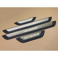 ราคา For Suzuki Vitara 2015 2016 2017 2018 2019 - 2023 Door Sill Kick Scuff Plate Protector Trims Guard (56354524645)