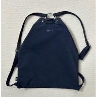 ราคา agnes b. black shoulder bag made in japan (used) (28080594991)