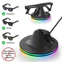 ราคา สําหรับ Ray-Ban Meta Headliner/Skyler/Wayfarer RGB แท่นชาร์จพร้อม USB to Type C สายชาร์จสําหรับ Ray-Ban Meta (54457606418)