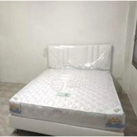 ราคา เตียงหัวเบาะพร้อมที่นอนสปริง5ฟุต (2557418581)