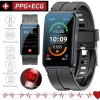 ราคา Effeokki EP01 Smartwatch Blood Glucose Sugar Monitor นาฬิกาข้อมืออัจฉริยะ ECG PPG Heart Rate ความดันโลหิตสุขภาพ Band Fitness Tracker (29950573935)