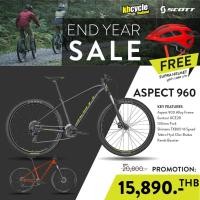 ราคา 2022 จักรยานเสือภูเขา Scott Aspect 960 ***แถมฟรี*** หมวกกันน๊อคจักรยาน SCOTT รุ่น SUPRA มูลค่า 1,880 บาท ให้คุณปลอดภัย พ (11088782688)