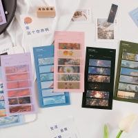 ราคา กระดาษคั่นหนังสือ กระดาษโน้ต โพสอิท ลายสวย ลายธรรมชาติ จดโน้ต จดบันทึก (9161438353)