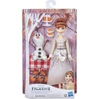 ราคา Disney Frozen 2 Anna and Olaf's Autumn Picnic, Olaf Doll, Anna Doll with Dress and Fashion Doll Accessories (21750026406)