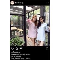 ราคา เดรส tripleb new size m ชุดเดรสสีฟ้าออกงานแขนฟรุ้งฟริ้ง แบรนในไอจี (14448310542)