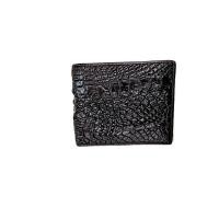 ราคา กระเป๋าสตางค์ หนังจระเข้แท้ 2 พับ Bifold สีน้ำดำ ใส่บัตรเครดิต ผู้ชาย (14708180777)