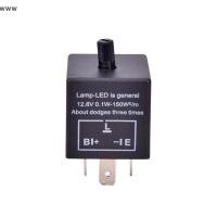 ราคา COD รีเลย์ไฟ LED 3-Pin 12V สำหรับไฟเลี้ยวรถยนต์แบบปรับได้ CF13ใหม่ (49851789611)