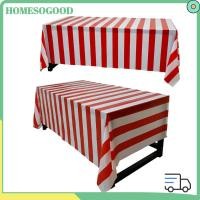 ราคา ผ้าปูโต๊ะปาร์ตี้ HOMESOGOOD เสื่อลายทางผ้าละครปิคนิคคริสต์มาส อุปกรณ์ประกอบฉากภาพลายทางสีดําและสีขาววันเกิดแฟชั่น (42129495660)