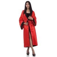 ราคา ชุดคลุมนอนคลุมอาบน้ำผู้หญิงทำจากผ้าซาตินปักลายมังกร ใส่ได้ทั้งสองด้าน (468780505)