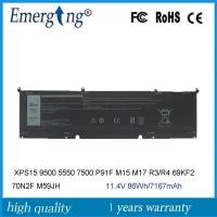 ราคา 11.4โวลต์69KF2 8FCTC แบตเตอรี่แล็ปท็อปสำหรับ Dell Alienware M15 M17 R3 2020 86Wh XPS 15 9500แม่นยำ5550 Inspiron 7500 (29555308923)