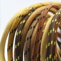 ราคา เชือกรองเท้ากลม เชือกรองเท้า สีน้ําตาลเหลือง เหมาะสําหรับ nike af1 Air Force No. 1 รองเท้าผ้าใบสีข้าวสาลี Low-Top Shoelaces สีข้าวบาร์เลย์ (51507291480)