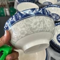 ราคา ถ้วยชามเซรามิก 4/5/6 นิ้ว ถ้วยลายคราม ถ้วยลายไทย เข้าไมโครเวฟได้ (25476605774)