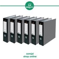 ราคา Elephant (ตราช้าง) แฟ้มสันกว้าง A4 สัน 3 นิ้ว สีดำ No.100A4 (แพ็ค 6เล่ม) (23246189443)