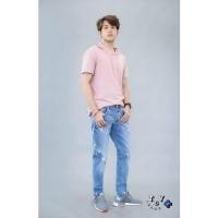 ราคา TBY JEANS กางเกงยีนส์ผู้ชายทรรงขากระบอก รุ่น TY1409 (3214789023)