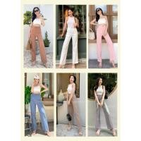 ราคา ผ้าเปเป้ ขากระบอกกลาง เอวสูง ซิปหน้า (10851092995)