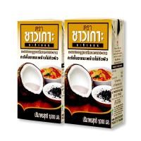 ราคา ชาวเกาะ กะทิคั้นไม่ปอกผิว100% 1000 มล. x 2 กล่อง Chaokoh Coconut milk 100% non-peeling 1000 ml x 2 boxes (7447406279)